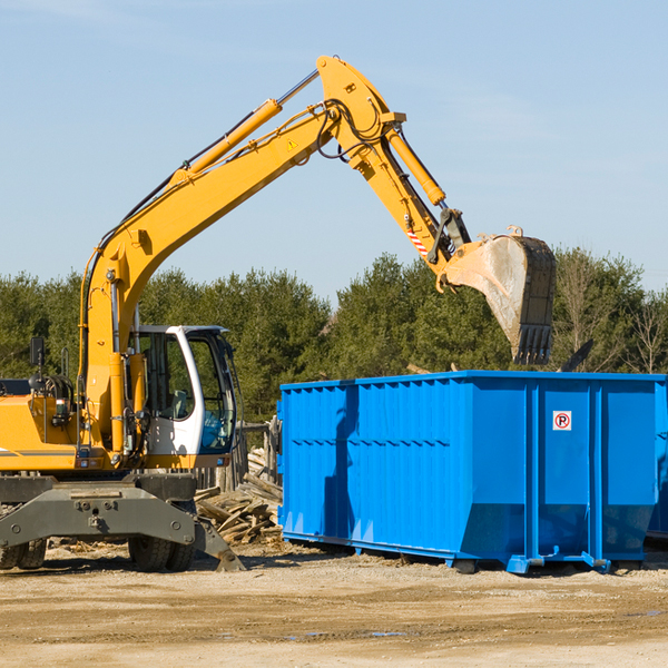 are there any restrictions on where a residential dumpster can be placed in Madison